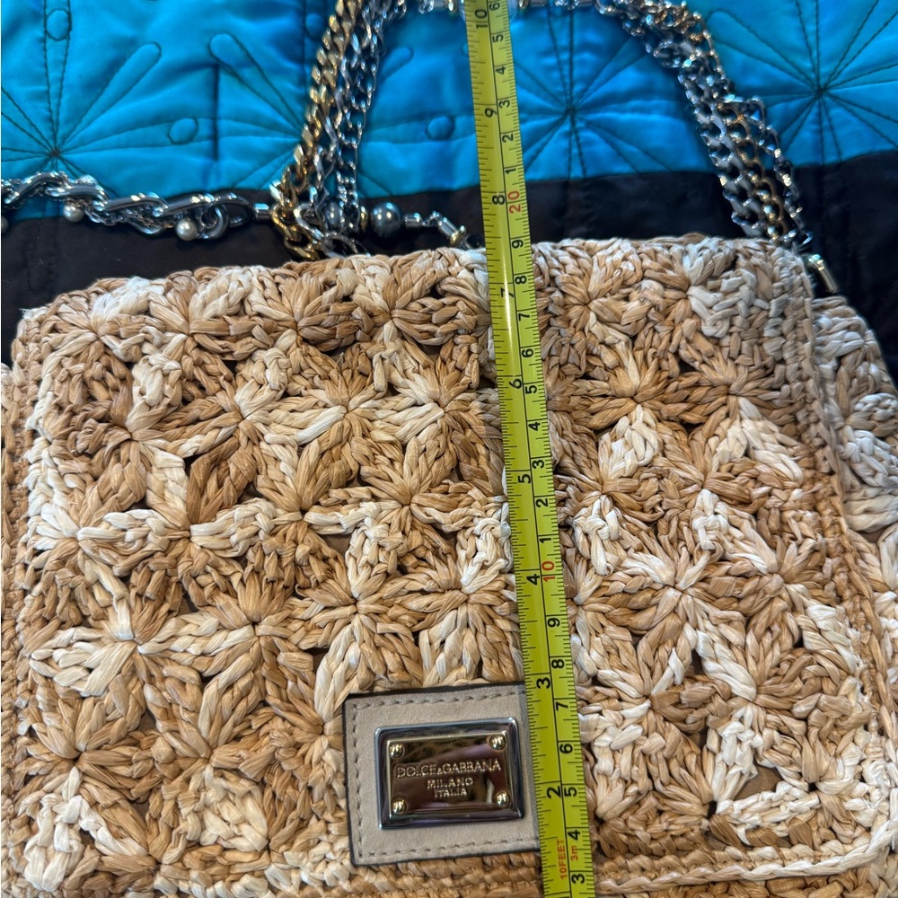 Dolce & Gabbana Straw Bag EUC - Picture 10 of 12
